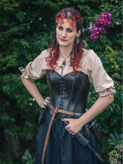 Trollfelsen_Mittelalter_Gewandung_Ledermieder_Vollbrust_Schwarz