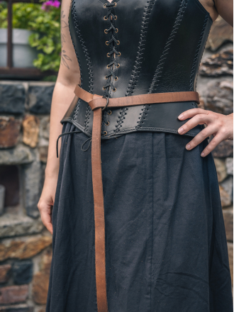 Trollfelsen_Gewandung_Gürtel_Schmaler_Ringgürtel_Rotbraun