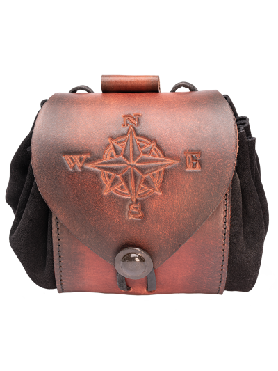 Trollfelsen_Gewandung_Gürtelbeutel_Kompass_Antik